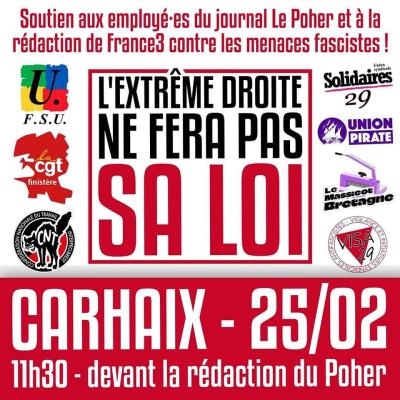 Carhaix rassemblement 25 février 2023