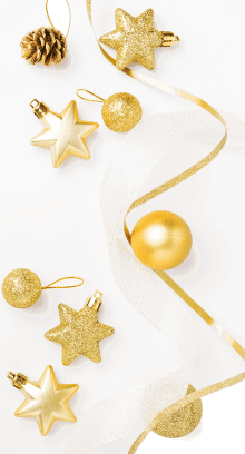 Décorations dorées 